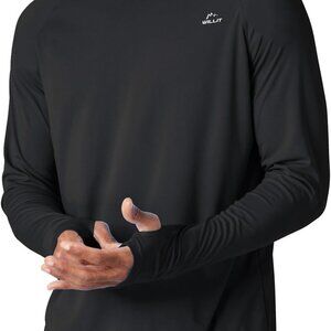 XX-Large Men's Black Sun Protection Hoodie with UPF 50+ and Moisture-Wicking